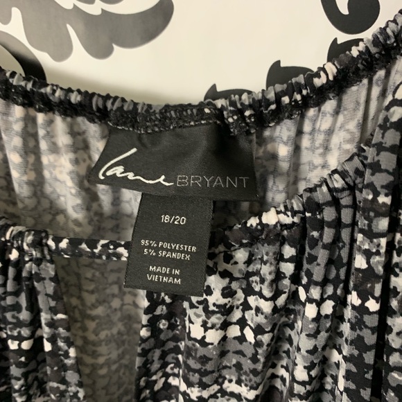 Lane Bryant Black Gray Jumpsuit - Picture 2 of 4